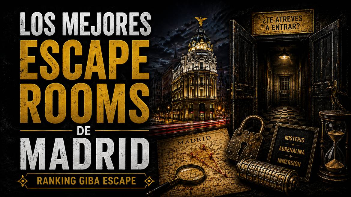 Los mejores escape rooms de Madrid: Ranking GIBA ESCAPE