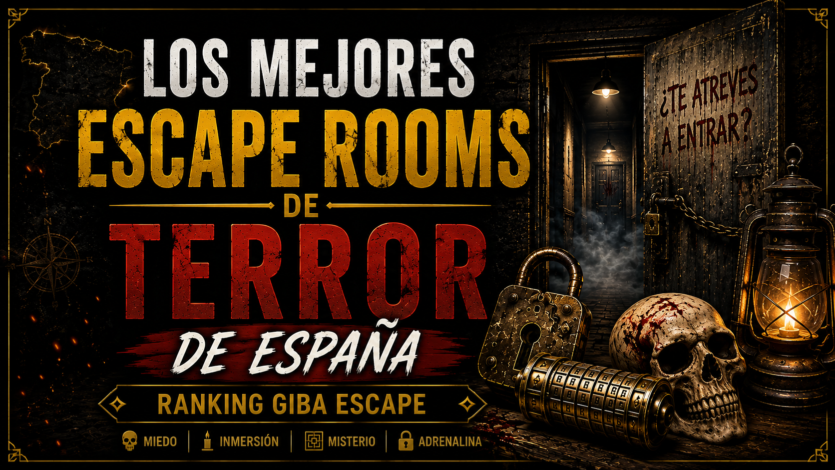 Los mejores escape rooms de terror de España | Ranking GIBA ESCAPE