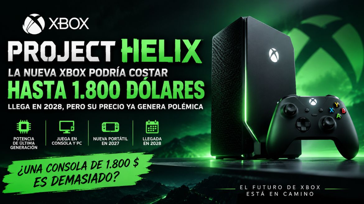 La próxima Xbox podría costar hasta 1.800 dólares: Project Helix desata la polémica por su precio y apunta a 2028